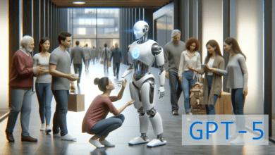 Visual of futuristic imagination of GPT-5