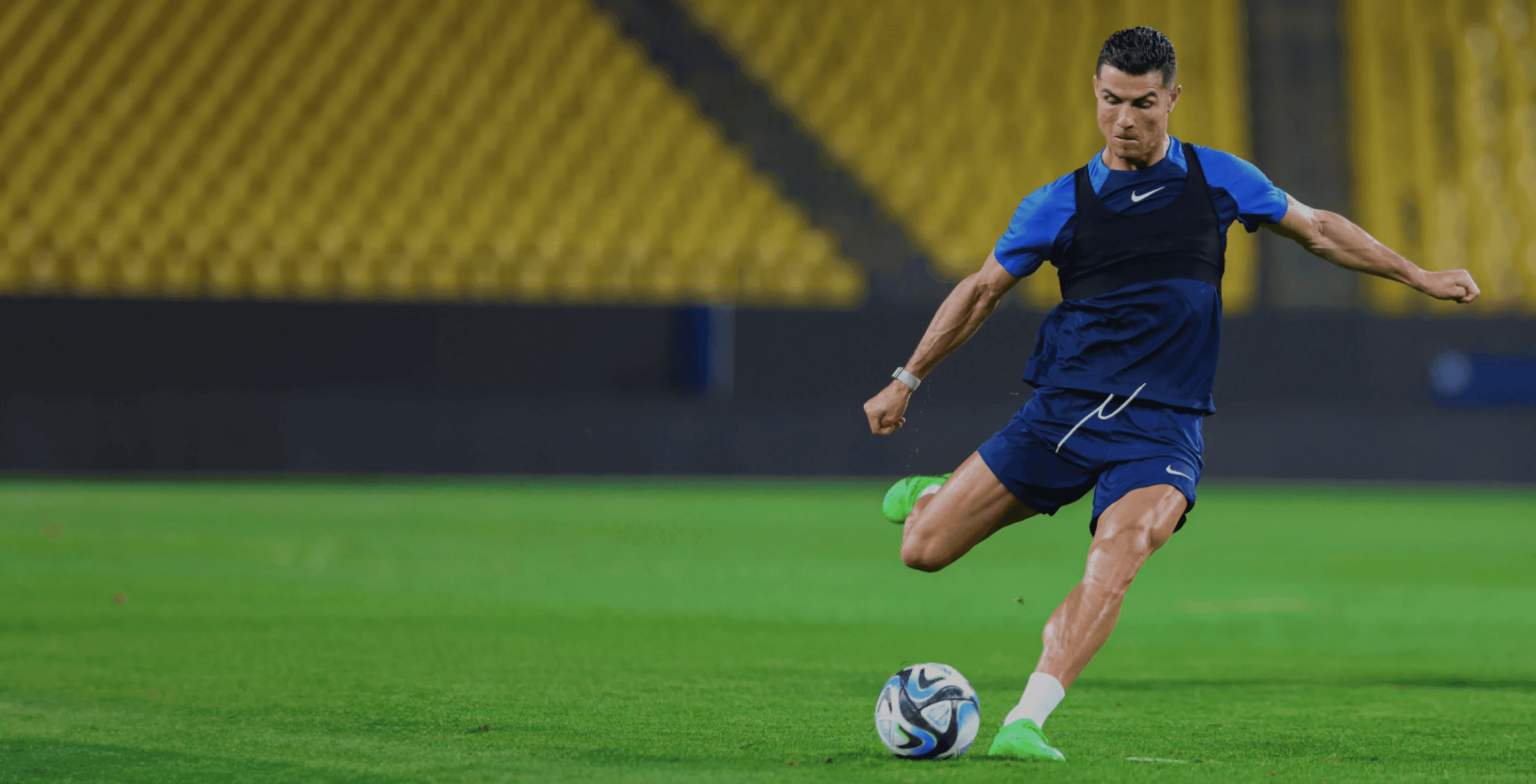 Cristiano Ronaldo in training