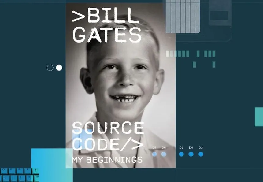 Cover of Bill Gates new book: Source Code - My Beginnings