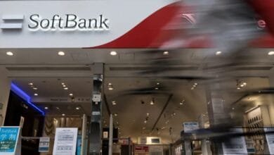 Softbank building entrance