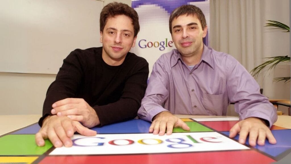 Sergey Brin and Larry Page, founders of Google