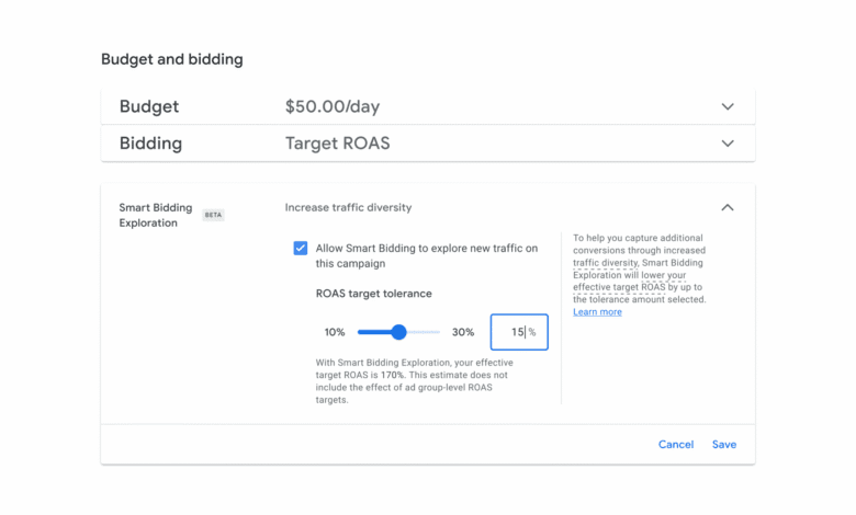 Smart Bidding Exploration