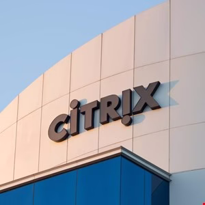 Citrix logo on a modern building exterior.