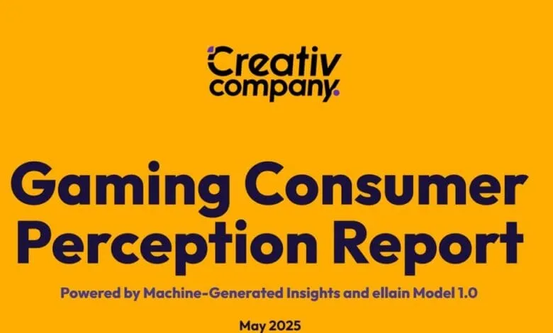 Gaming Consumer Perception Report from Creativ Company, powered by machine learning, released May 2025.