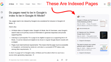Is Getting Indexed Enough to Appear in Google AI Mode & AI Overviews?