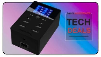Save 50% on Sabrent's 252W 8-port USB charger with LCD screen