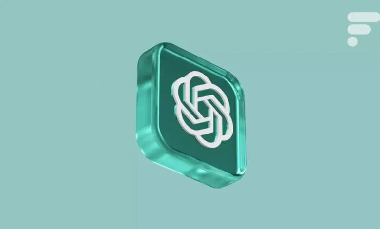 Teal glass-like square icon with a white, interwoven circular design. Minimalist and modern.
