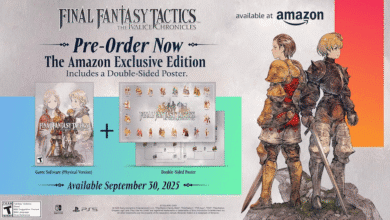 Pre-order Final Fantasy Tactics: The War of the Lions Chronicles Amazon exclusive edition, includes double-sided poster. Available September 30, 2025.