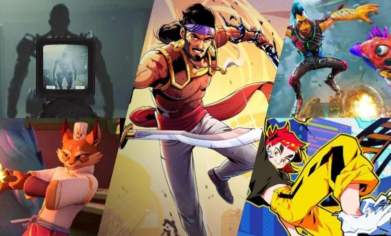 Collage of vibrant video game character art, showcasing diverse styles and characters.