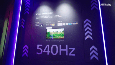 LG Display showcases its 4th Gen Gaming OLED with a 540Hz refresh rate, boasting high brightness and color accuracy for superior gaming.
