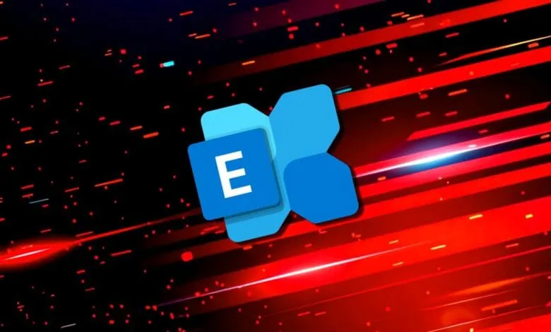 Microsoft Teams logo in blue against a red and black background with streaks of light.