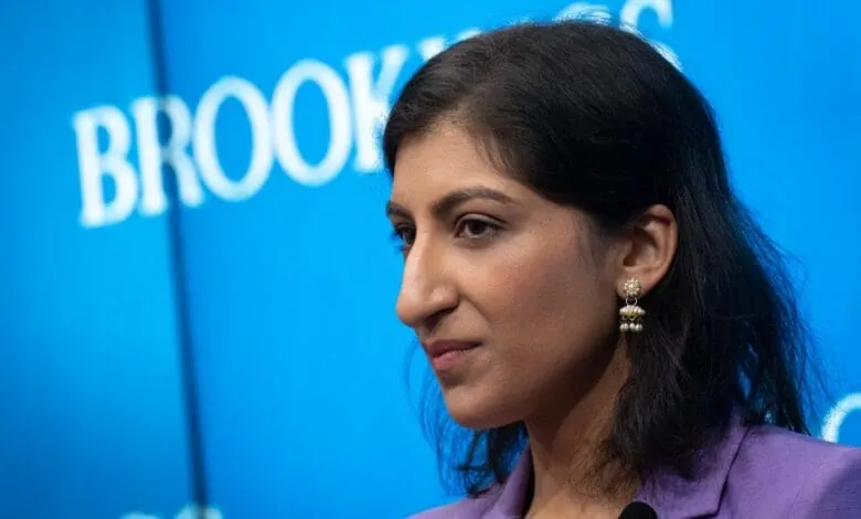 Close-up of Dr. Shruti Rajagopalan, a Brookings Institution scholar, seen in profile against a blue background.