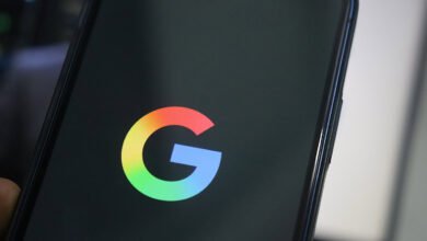 Close-up of the Google logo displayed on a smartphone screen.