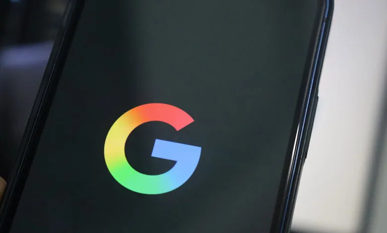 Close-up of the Google logo displayed on a smartphone screen.