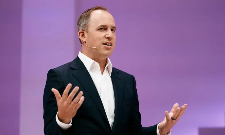 Mark Cuban, entrepreneur and investor, speaks passionately at a conference.