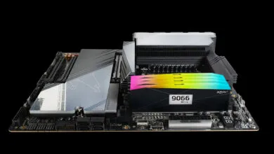 DDR5 RAM with OLED Display Shows Specs and Vitals