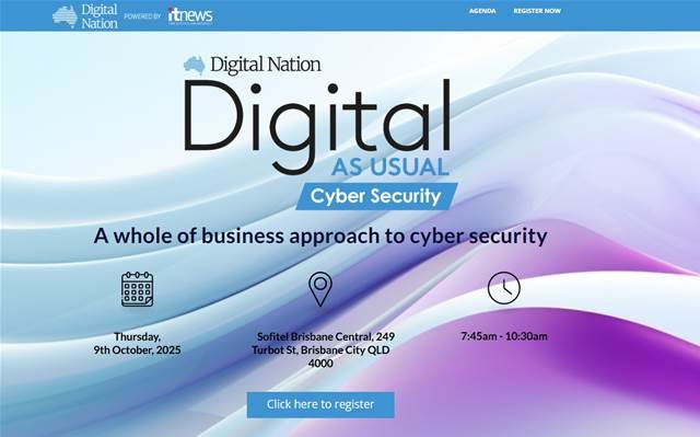 Digital Nation's 'Digital As Usual' cybersecurity event in Brisbane, Australia on October 9th, 2025.