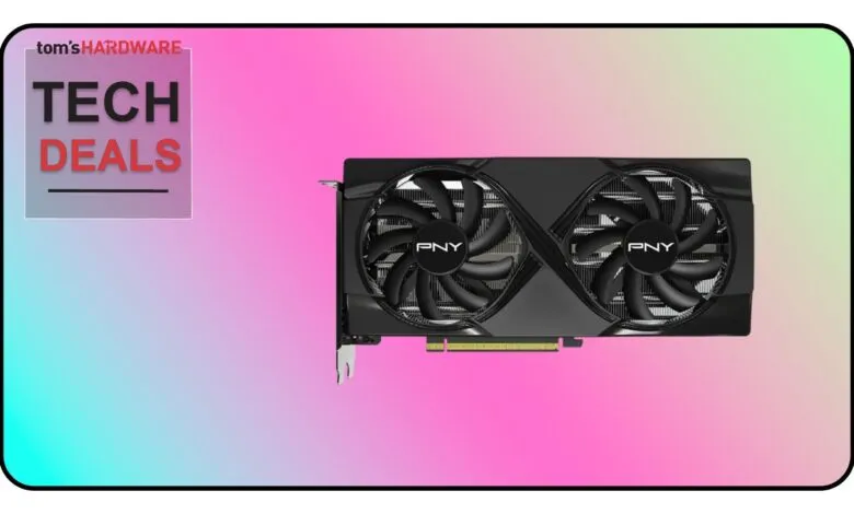 PNY graphics card featured in Tom's Hardware Tech Deals.