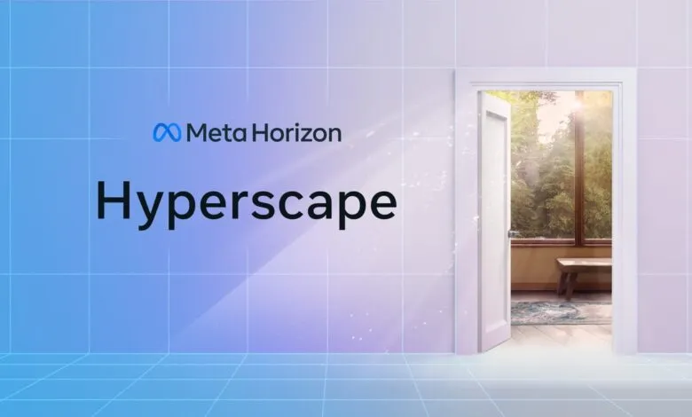 Meta Horizon Hyperscape: A door opens to reveal a sunlit room with forest views, symbolizing access to virtual worlds.