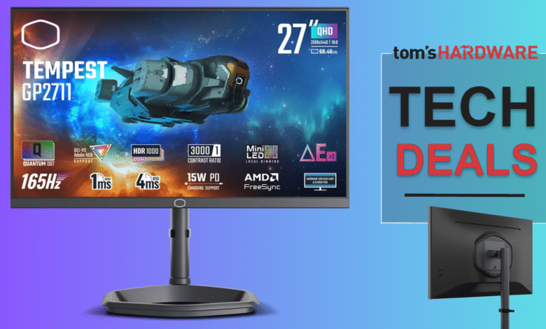 Tempest GP2711 gaming monitor with Quantum Dot, HDR 1000, and 165Hz refresh rate.