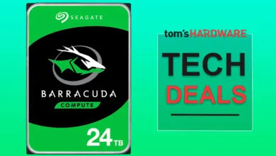 Seagate Barracuda Compute 24TB hard drive featured in Tom's Hardware tech deals.
