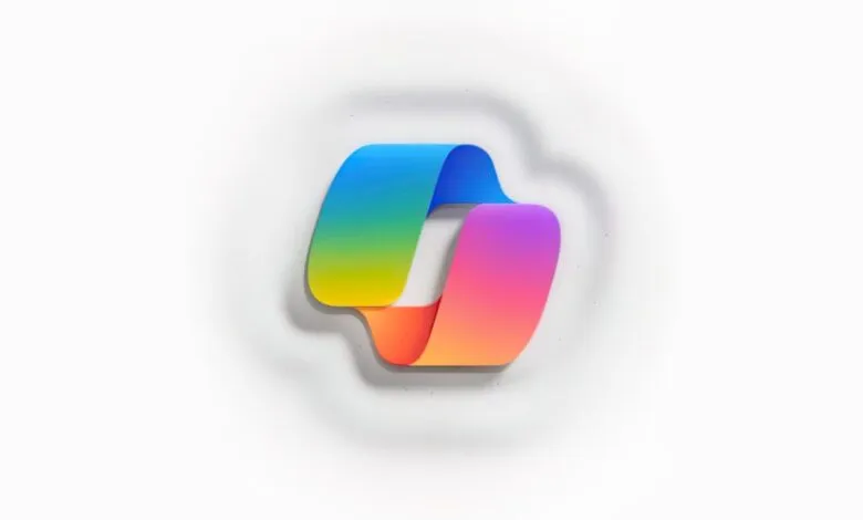 GitHub Copilot logo: a colorful, abstract design of interwoven ribbons on a white background.