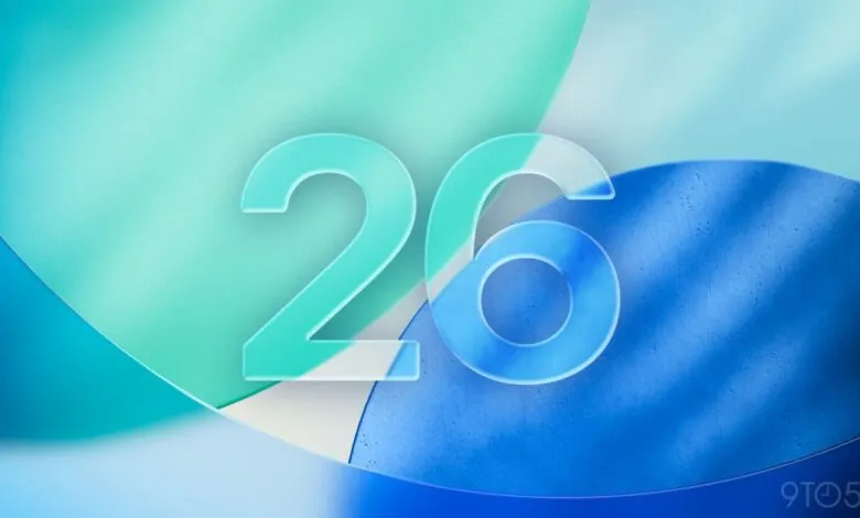 The number 26 displayed prominently with a gradient of blue and teal.