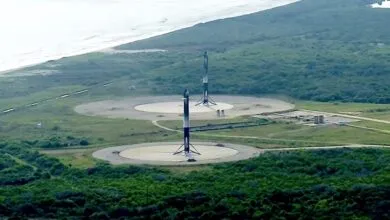 SpaceX Builds New Landing Pads During Falcon Heavy Lull