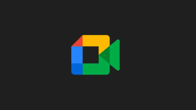 Google Meet logo: a colorful video camera icon on a dark background.