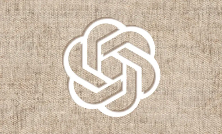 Abstract white floral design on beige linen texture. Intricate geometric pattern.