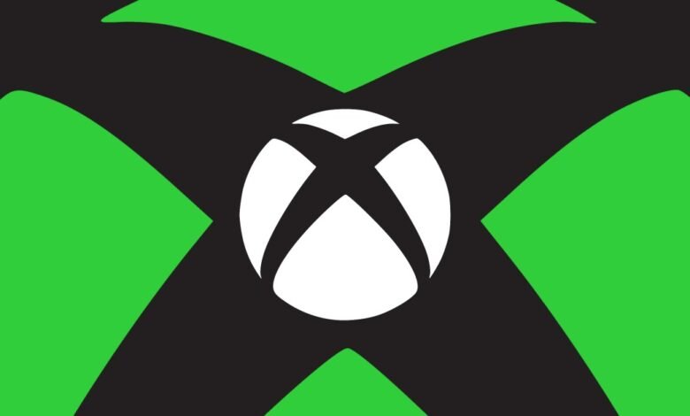 Xbox logo: white X in a circle, on black and green background