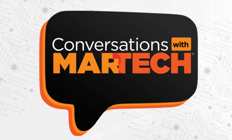 Logo for 'Conversations with Martech' podcast or show.