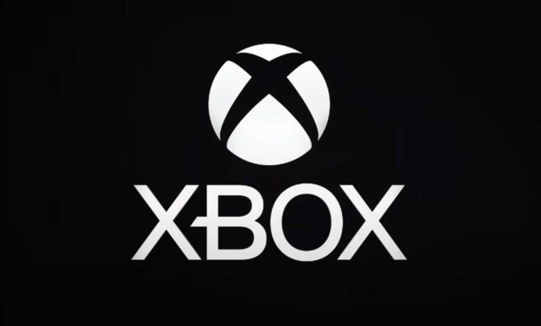 The white Xbox logo and wordmark centered on a black background.