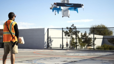 Amazon Suspends Drone Deliveries After Crashes Into Crane