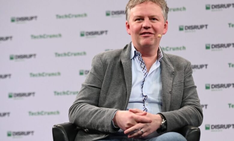 Matthew Prince, CEO of Cloudflare, speaking at TechCrunch Disrupt Berlin 2019.
