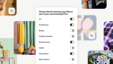 User interface showing interest selection for AI-generated recommendations.