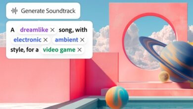 AI interface for generating a dreamlike, electronic, ambient song for a video game.