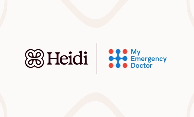 Logos for Heidi and My Emergency Doctor side-by-side.