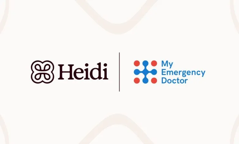 Logos for Heidi and My Emergency Doctor side-by-side.