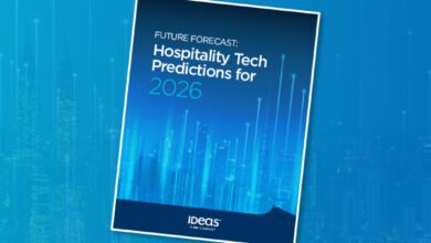 Cover of 'Future Forecast: Hospitality Tech Predictions for 2026' ebook.