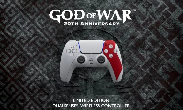 God of War 20th Anniversary limited edition DualSense wireless controller