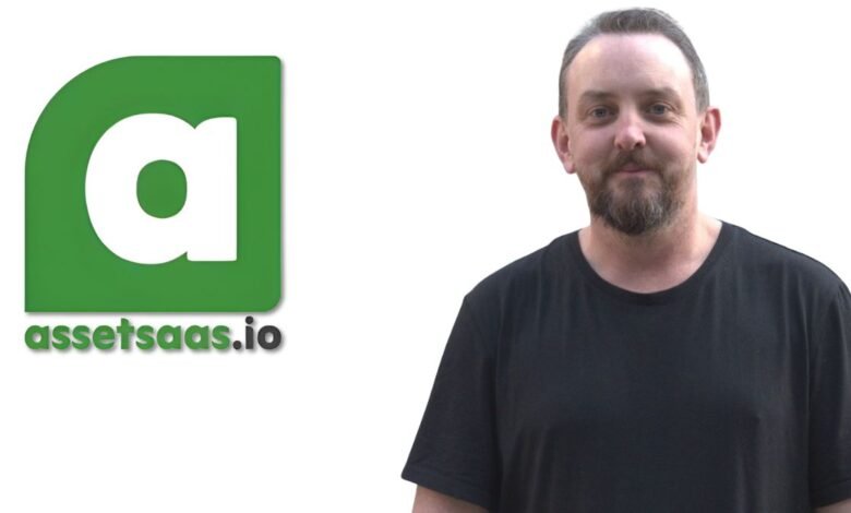 Mark Boyd, CEO of AssetSaaS, smiles next to the company logo.