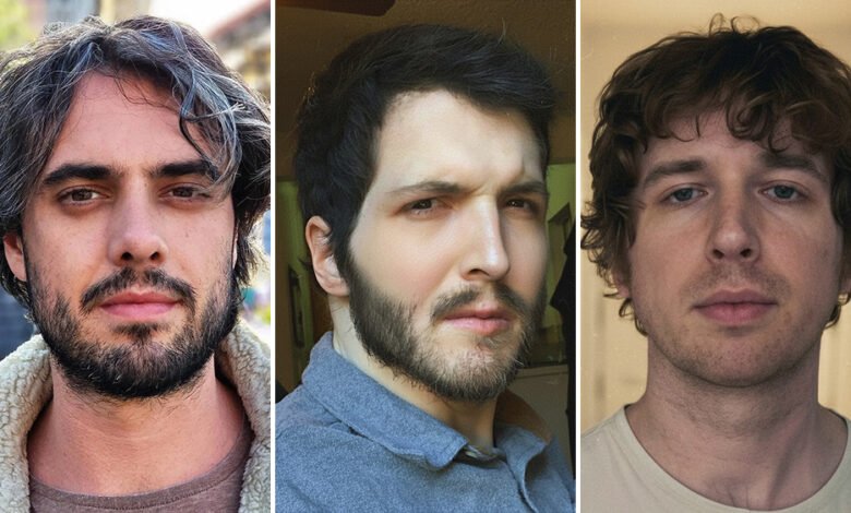 Collage of three men: Michael Cusack, Zach Hadel, and Aron Fromm.
