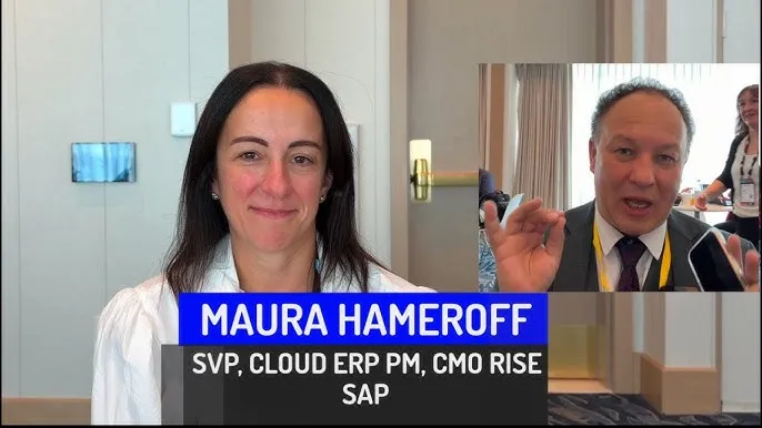 Maura Hameroff, SVP, Cloud ERP PM, CMO RISE at SAP, smiles at the camera.