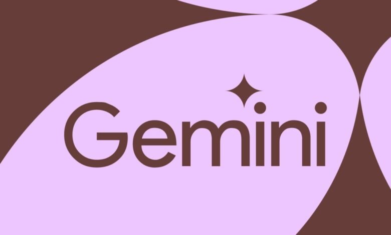 The word "Gemini" in dark brown text with a sparkling star above the 'i'.