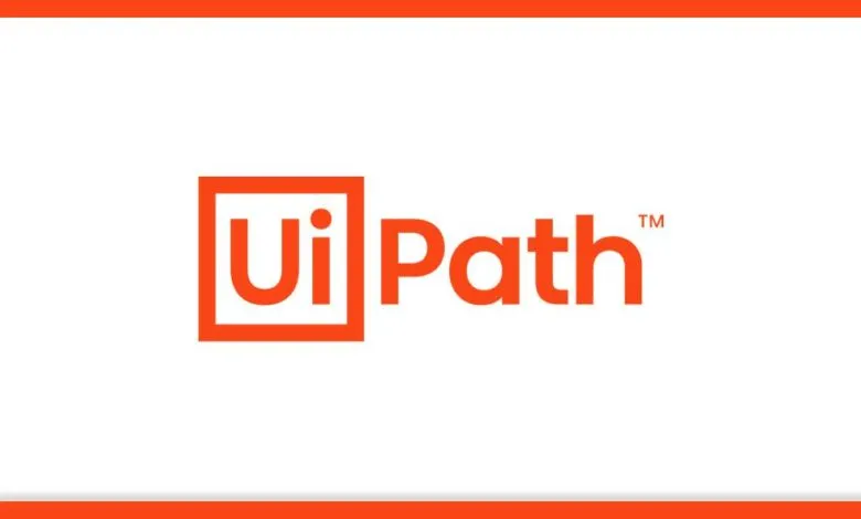 UiPath logo with orange square and text on a white background.