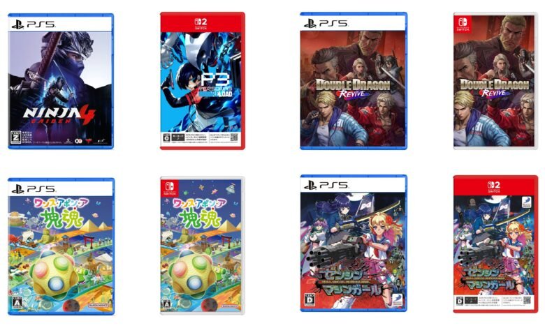 Collage of video game covers for PS5 and Nintendo Switch.