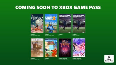 Xbox Game Pass announcement showcasing upcoming game titles.