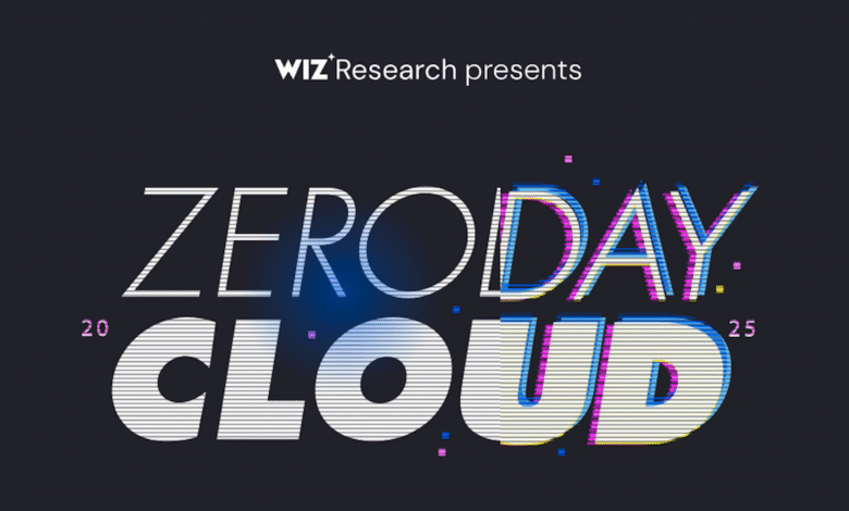 Wiz Research presents Zero Day Cloud with glitch effect