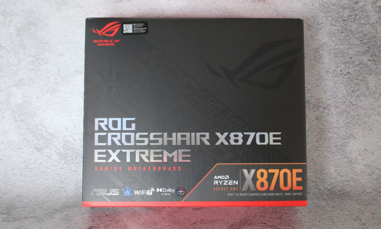 Box for ASUS ROG Crosshair X870E Extreme gaming motherboard